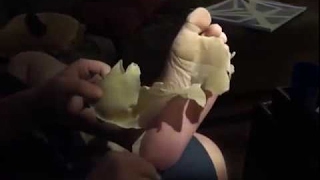 Crazy amount of skin peeling from a foot [upl. by Pero]