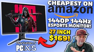 How Can This 2k 144Hz Gaming Monitor Be SO CHEAP Best Deal On Amazon [upl. by Aridnere]