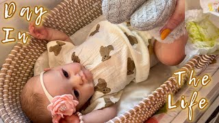 Baby Flora day in the life routine  reborn role play Tobiah LLE reborns arebornbaby [upl. by Twila]