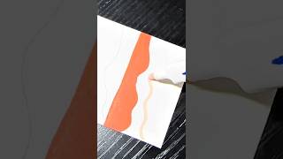 Acrylic Markers Sunset art acrylicmarkers asmr drawing shorts beginners [upl. by Letrice]