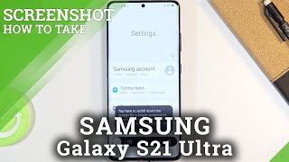 How to Take Screenshot in SAMSUNG Galaxy S21 Ultra – Capture Screen [upl. by Pownall]