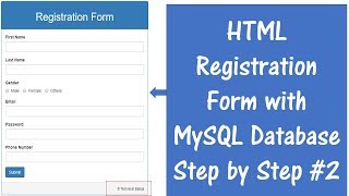 How to Connect HTML Form with MySQL Database using PHP [upl. by Aikenahs]