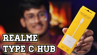 Realme TypeC Hub  UNBOXING amp REVIEW  Budget Type c Dongle For Realme book Slim amp Macbook [upl. by Hanway]