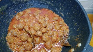 Resep sambel goreng bola  bola daging‼️ [upl. by Leirbma]