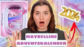 50€ FÜR den MÜLL ➡️🗑 lohnt sich der MAYBELLINE ADVENTSKALENDER 2024 ✈️💖 [upl. by Sudaorb]