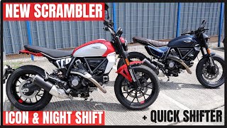 New Ducati Scrambler Icon amp Nightshift GEN 2 2023 models first look amp ride  Quick shifter [upl. by Danica]