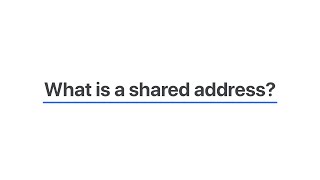 What is a Shared Address [upl. by Tsui]