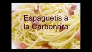 Espaguetis a la Carbonara [upl. by Tiphane]