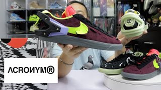 廣東話 ACRONYM x Nike Blazer Low quotOlivequot amp quotMaroonquot 2022 Nike購入 unboxing  Sizing [upl. by Divaj192]