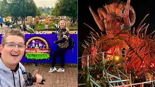 Alton Towers Scarefest 2023 Vlog [upl. by Bibah826]