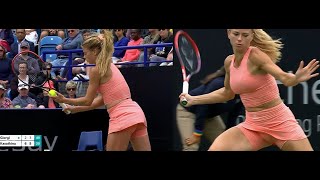 Part 2 Camila Giorgi Slow Mo Action In Her SemiFinal At Eastbourne UK [upl. by Uile]