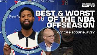 BEST amp WORST of the NBA offseason 👀 76ers voted TOP OFFSEASON by coaches amp scouts  NBA Today [upl. by Eux418]