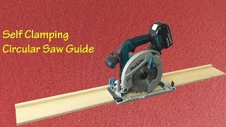 Making a Self Clamping Circular Saw Guide  Kendinden Yapışkanlı Kesim Kılavuzu [upl. by Aitnahc]