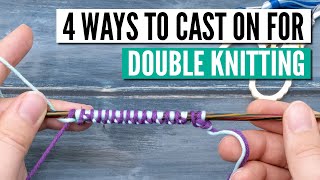 The double knitting cast on  4 techniques from easy to invisible [upl. by Retrak]