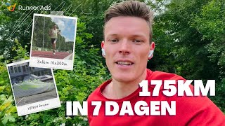 175km in 7 dagen  Baantraining alles onder de 300 minkm  Klaar voor Sporttest amp 5km Van Goghloop [upl. by Absalom]