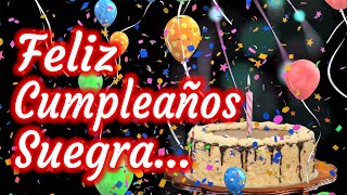 Feliz Cumpleaños a mi Suegra  Para mi Suegra en su Cumpleaños  Dedicatorias [upl. by Elakram]