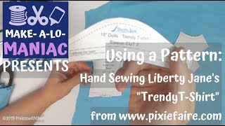 Using a Pattern Hand Sewing Liberty Janes quotTrendy TShirtquot [upl. by Killigrew]