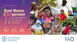 Launching of Program to Accelerate the Empowerment of Rural Women and Environmental Sustainability [upl. by Sterling]