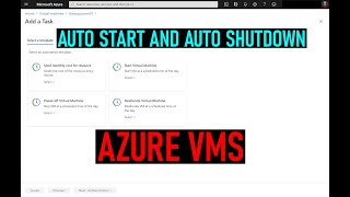 Auto Shutdown and Auto Start an Azure VM 🛑 [upl. by Atirat]