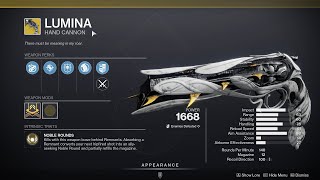 HOW TO GET LUMINA  DESTINY 2 [upl. by Arag952]