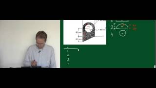 Baumechanik I  Technische Mechanik I Video 20 Schwerpunktsberechnung Beispiel [upl. by Yelsnik]