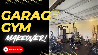 Garage Gym Makeover Part 1 DIY [upl. by Lesley230]