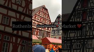 Rothenburg Christmas Market ❤️😍 rothenburgobdertauber [upl. by Reube]