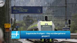 Zugstrecke Frutigen  Visp vorübergehend gesperrt [upl. by Soule]