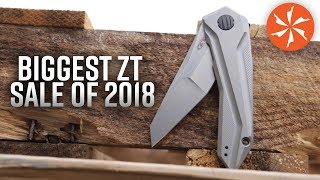 The Biggest Zero Tolerance Sale of 2018 Featuring the ZT 0055 GTC and the ZT 0850 RexfordSinkevich [upl. by Aicilihp]