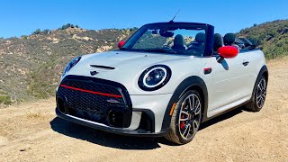 Preview  2022 Mini Cooper S JCW Convertible  First Drive [upl. by Kitti197]