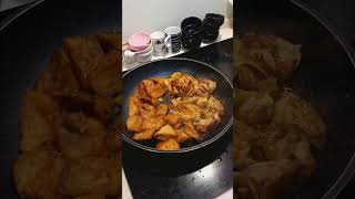 Fried Tofu with MARINATED fried chicken breast [upl. by Fonz996]