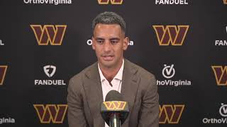 QB Marcus Mariota Meets the Media After Signing as a Washington Commander [upl. by Silvain]