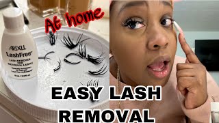 How To REMOVE Mink Lash Extensions At Home  Ardell LashFree Remover [upl. by Behah]