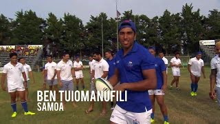 Drop Goal Challenge Samoa take on the record [upl. by Atnohsal]