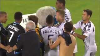 David Beckham fights with San Jose and Mascot [upl. by Valenba]