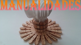 MANUALIDADES PINZAS DE MADERA [upl. by Gnaw]