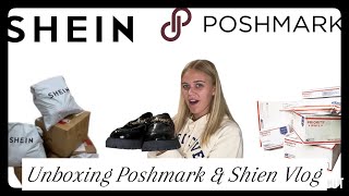 Unboxing Poshmark amp Shein Vlog [upl. by Rakel919]