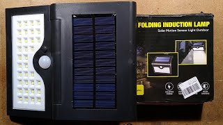 Inside a folding solar wall light with schematic [upl. by Delastre561]