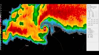 TuscaloosaBirmingham tornado April 27 2011 highres radar animation [upl. by Ahsinek738]