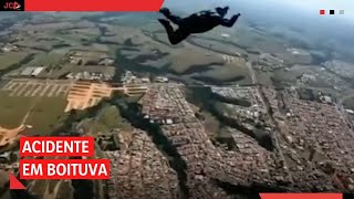 Vídeo registra salto de aluno de paraquedismo que morreu em Boituva [upl. by Naired]