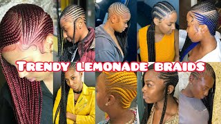 Braids Hairstyles for black ladies 2024 Lemonade braids hairstyles you will love  Braids [upl. by Hewett]