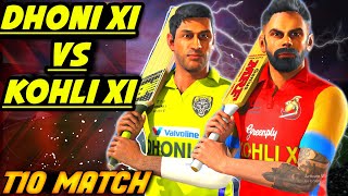 DHONI XI VS KOHLI XI T10 MATCH IN CRICKET 19  SPECIAL MATCH [upl. by Plossl]