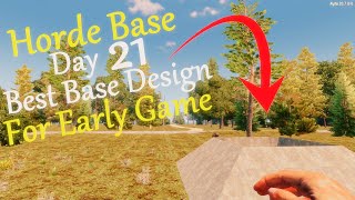 Best 21st Night Horde Base  7 Days To Die Alpha 207 [upl. by Eeramit]