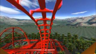 3D Rollercoaster Falcon 3D Glasses needed No Limits Simulator [upl. by Carlee]