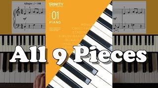 Trinity Grade 1 Piano from 2021  8 pieces [upl. by Ahsonek]