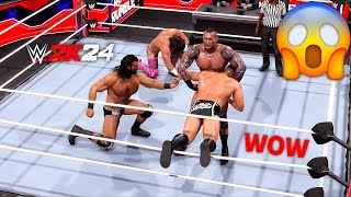 Gunther vs Orton vs Rollins vs McIntyre  World Title Match  WWE 2K24 PC 4K [upl. by Gerrald]