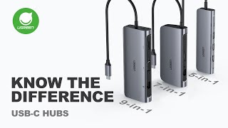 Know the difference usb c hub  ugreen [upl. by Alleinnad]