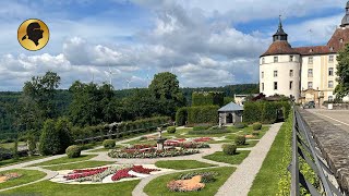 Wanderung von Schloss Langenburg und an der Jagst entlang 4k [upl. by Leslee758]