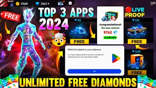 Top 3 App  FreeFire Max Diamond 💎 Earning App  Free Fire Free Diamond  Free Diamonds In Free Fire [upl. by Erdne]