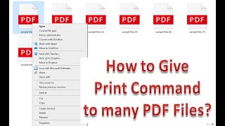 How to print multiple pdf files at once [upl. by Aleina]